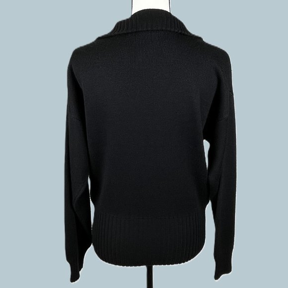 Meister Warm and Cozy Pullover Sweater, Black, Medium - Picture 3 of 6